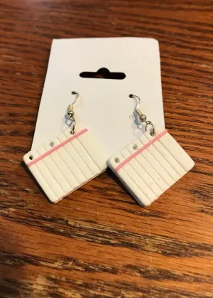 Notebook Earrings