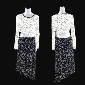 NWT Topshop Black &amp; White Assymetrical Dress