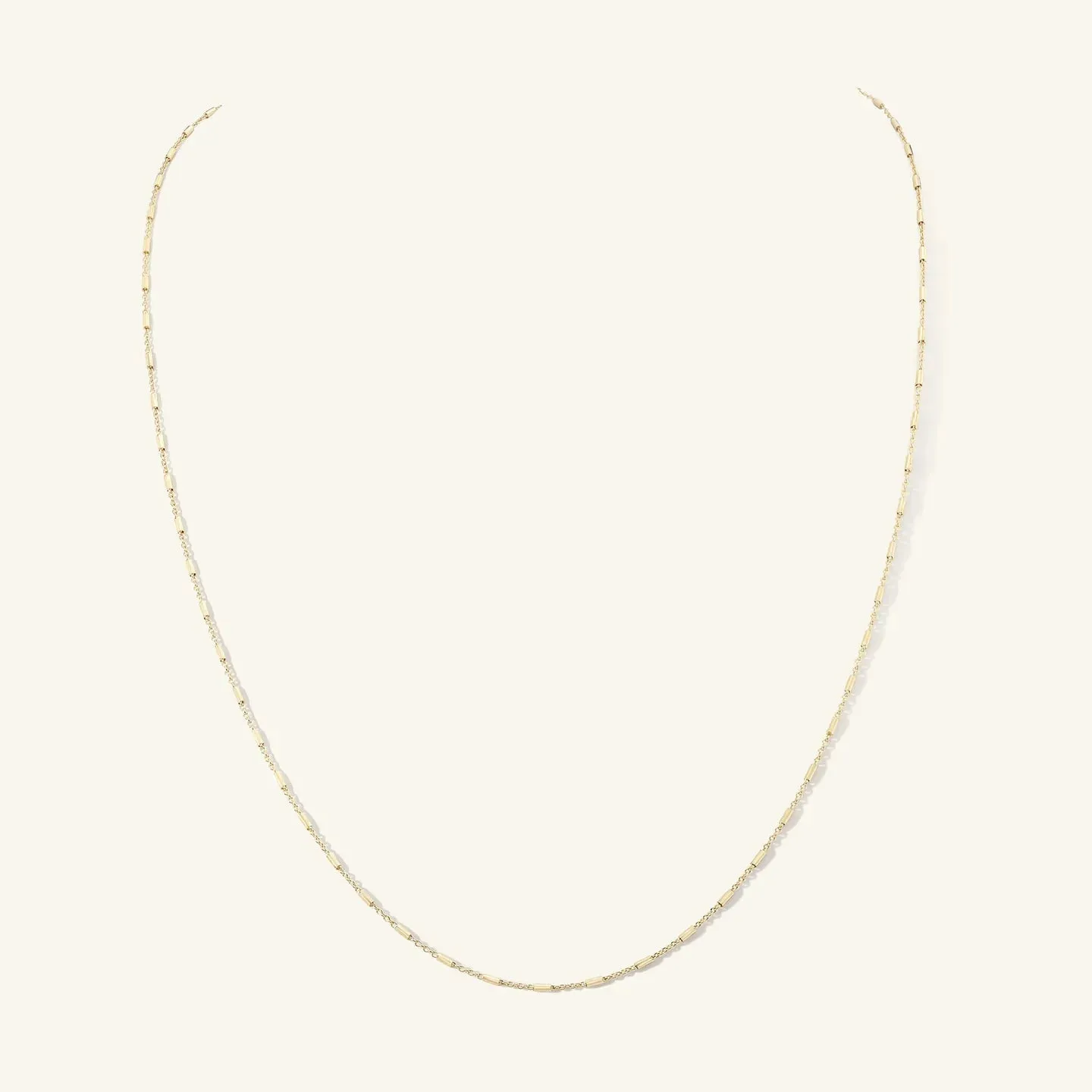 Octagon Tube Chain Necklace