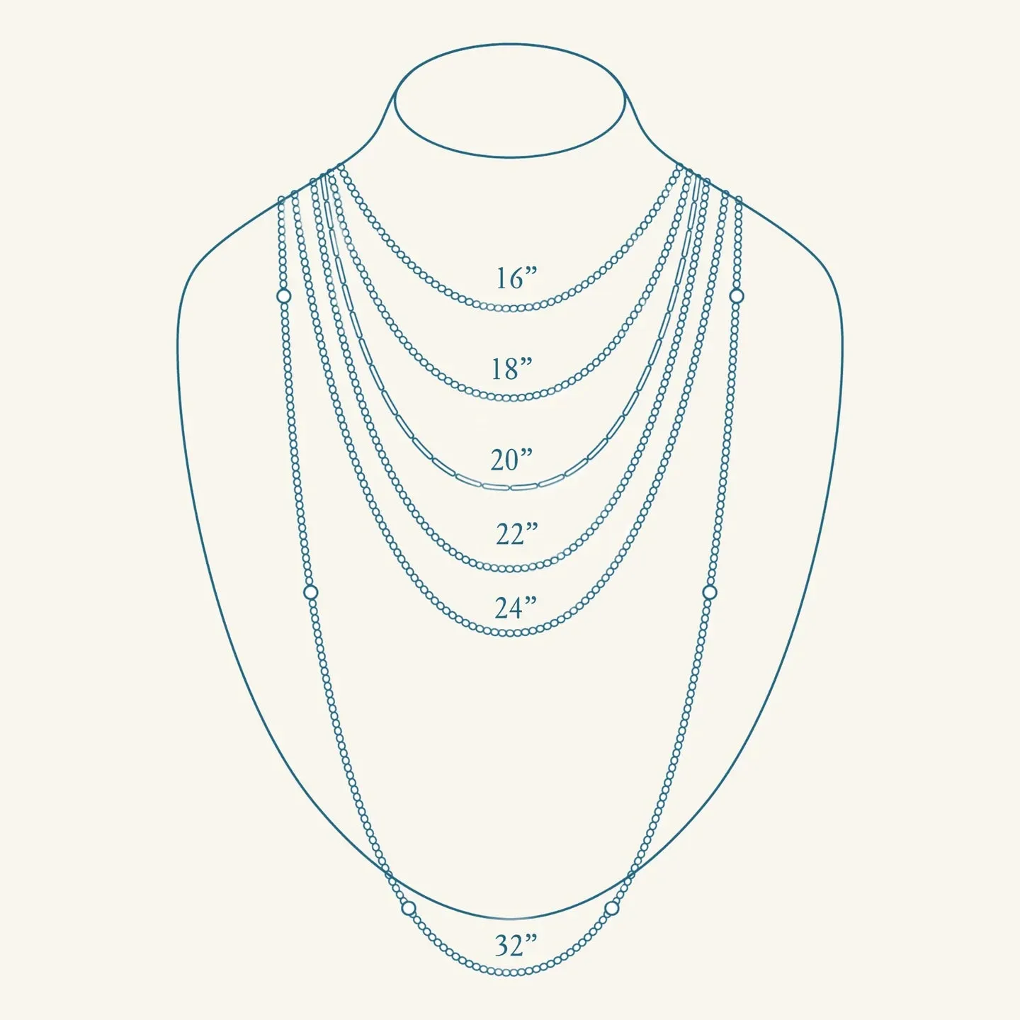 Octagon Tube Chain Necklace