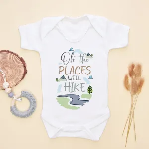 Oh The Places We'll Hike Baby Bodysuit