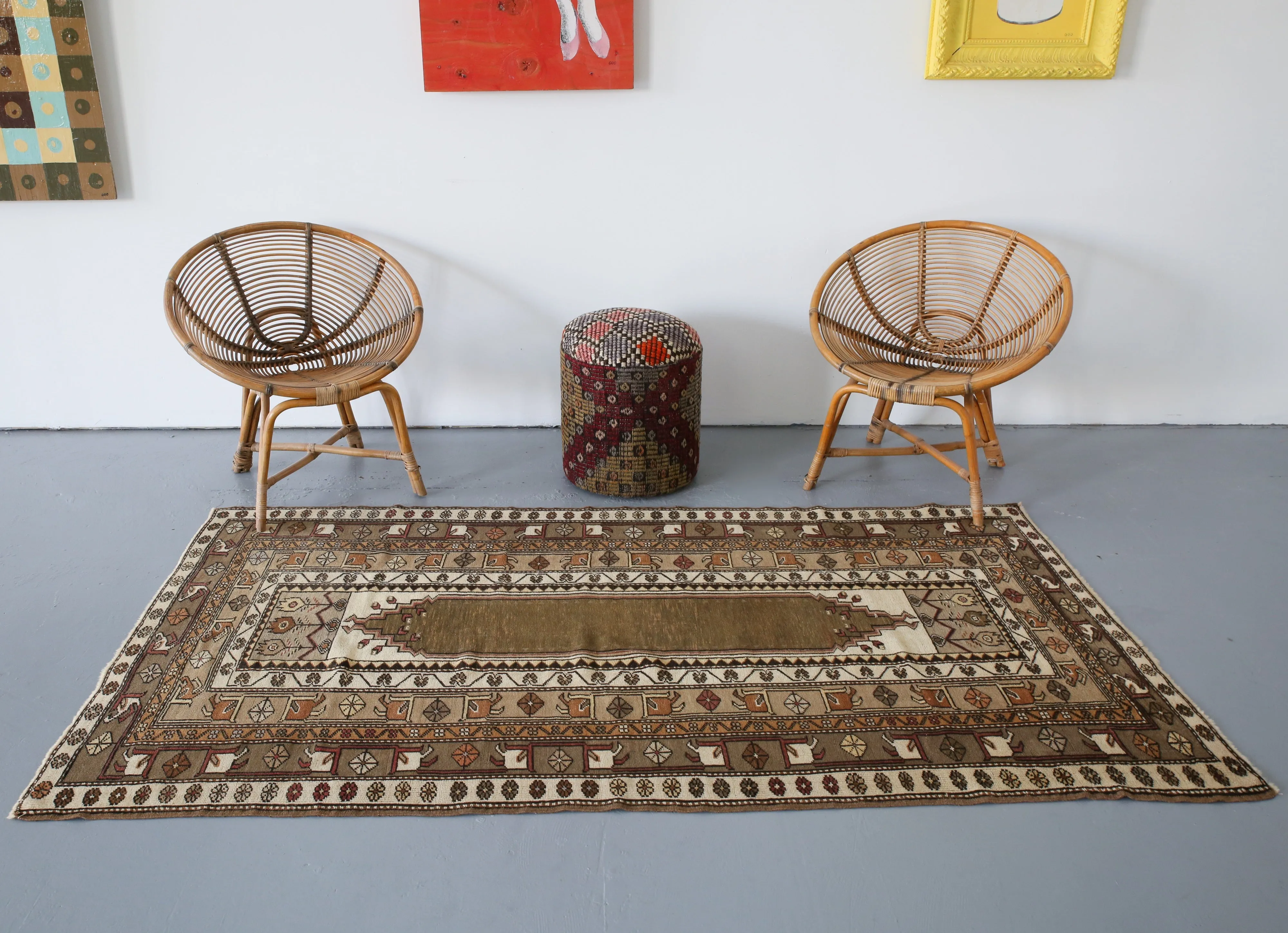 Old Milas Rug 4.3ftx7.5ft