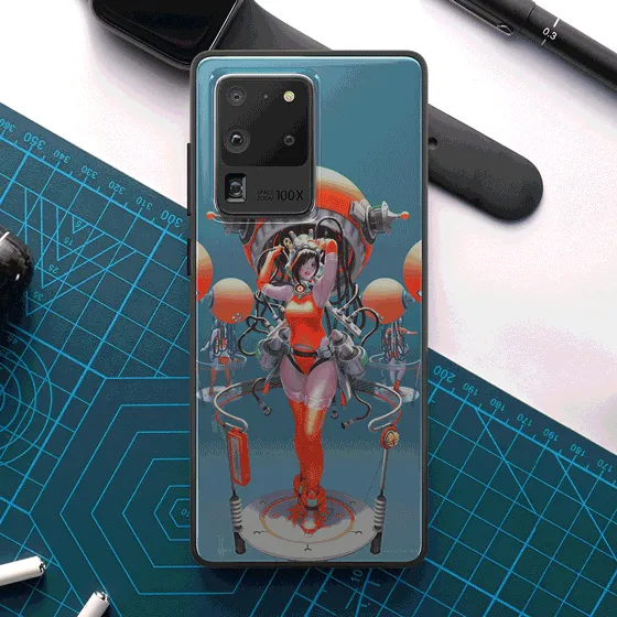Orange LED Case for Samsung
