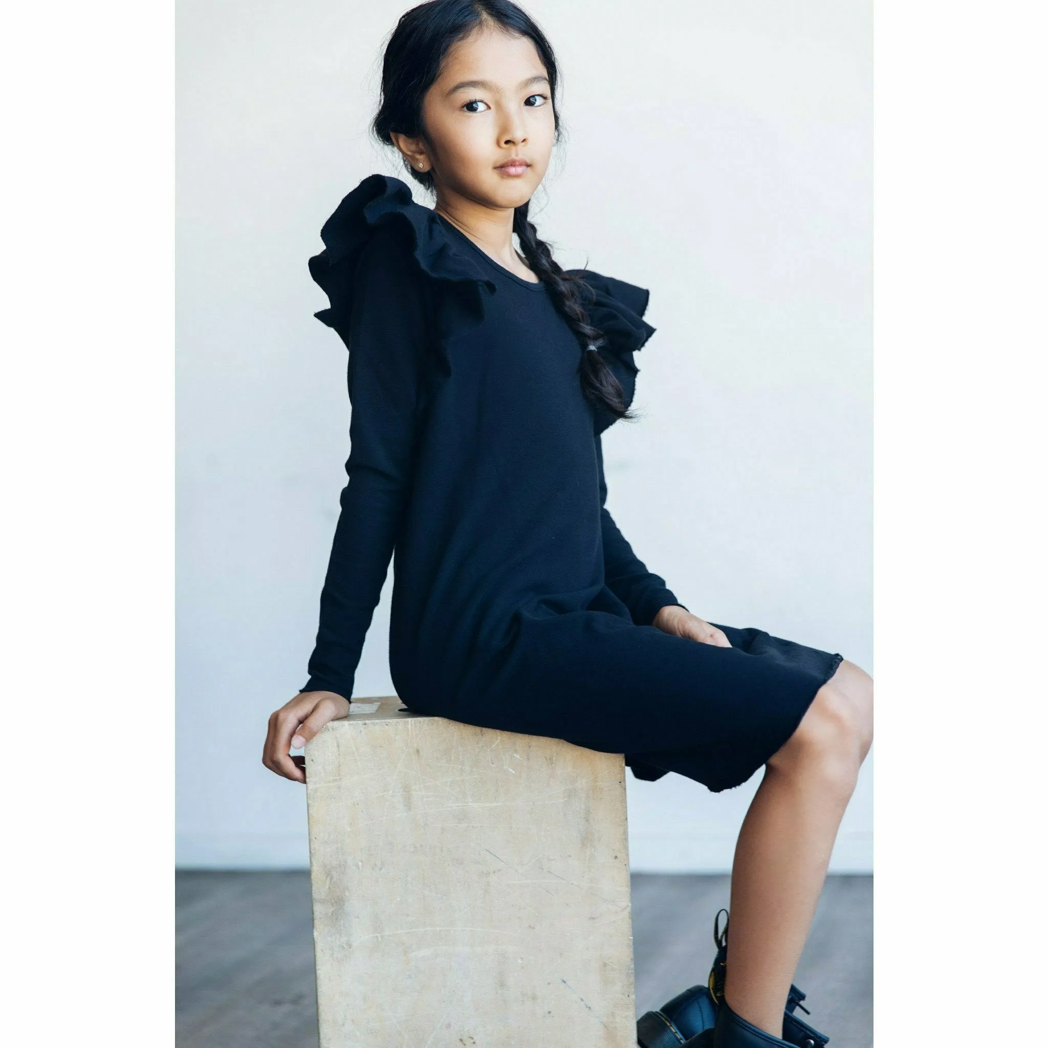 Organic Valentina Dress Black