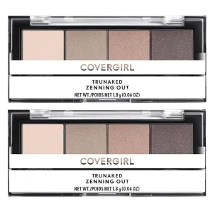 Pack of 2 CoverGirl TruNaked Eyeshadow Quad Palettes, Zenning Out 740