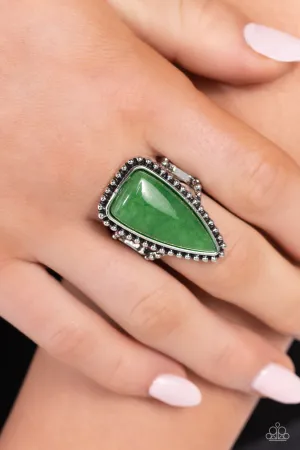 Paparazzi - Earthy Engagement - Green Ring