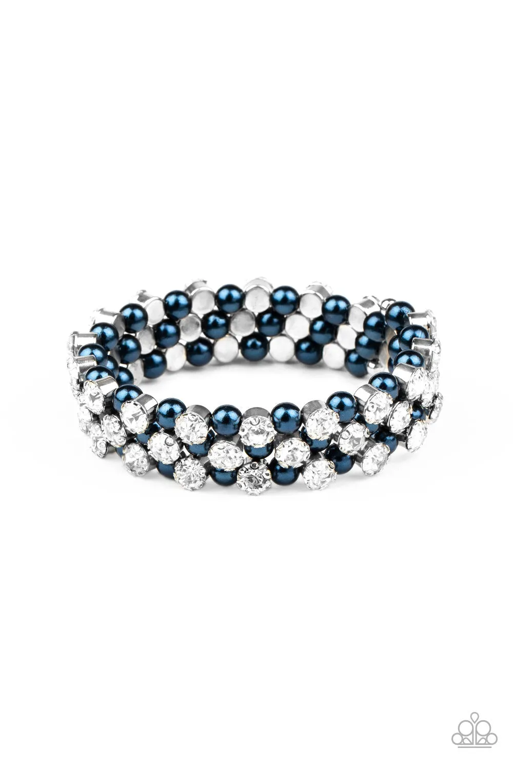 Paparazzi Metro Motif Bracelet Blue