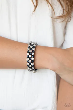 Paparazzi Metro Motif Bracelet Blue