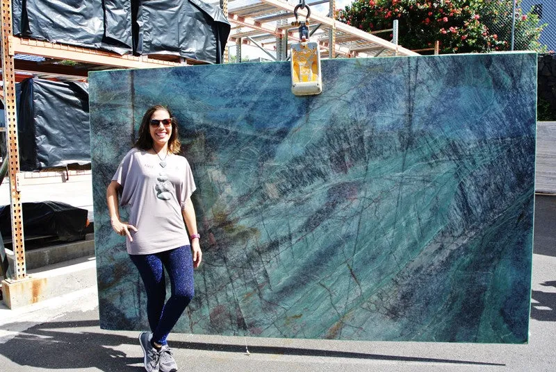 PARADISE BLUE Quartzite Polished Slab