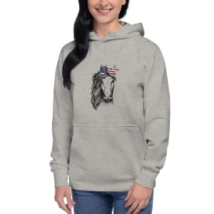 Patriotic Horse Unisex Hoodie
