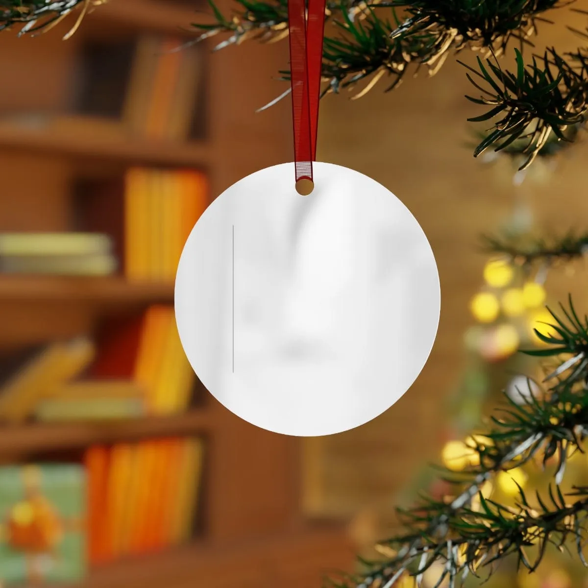 Personalized Engagement Map Metal ornament
