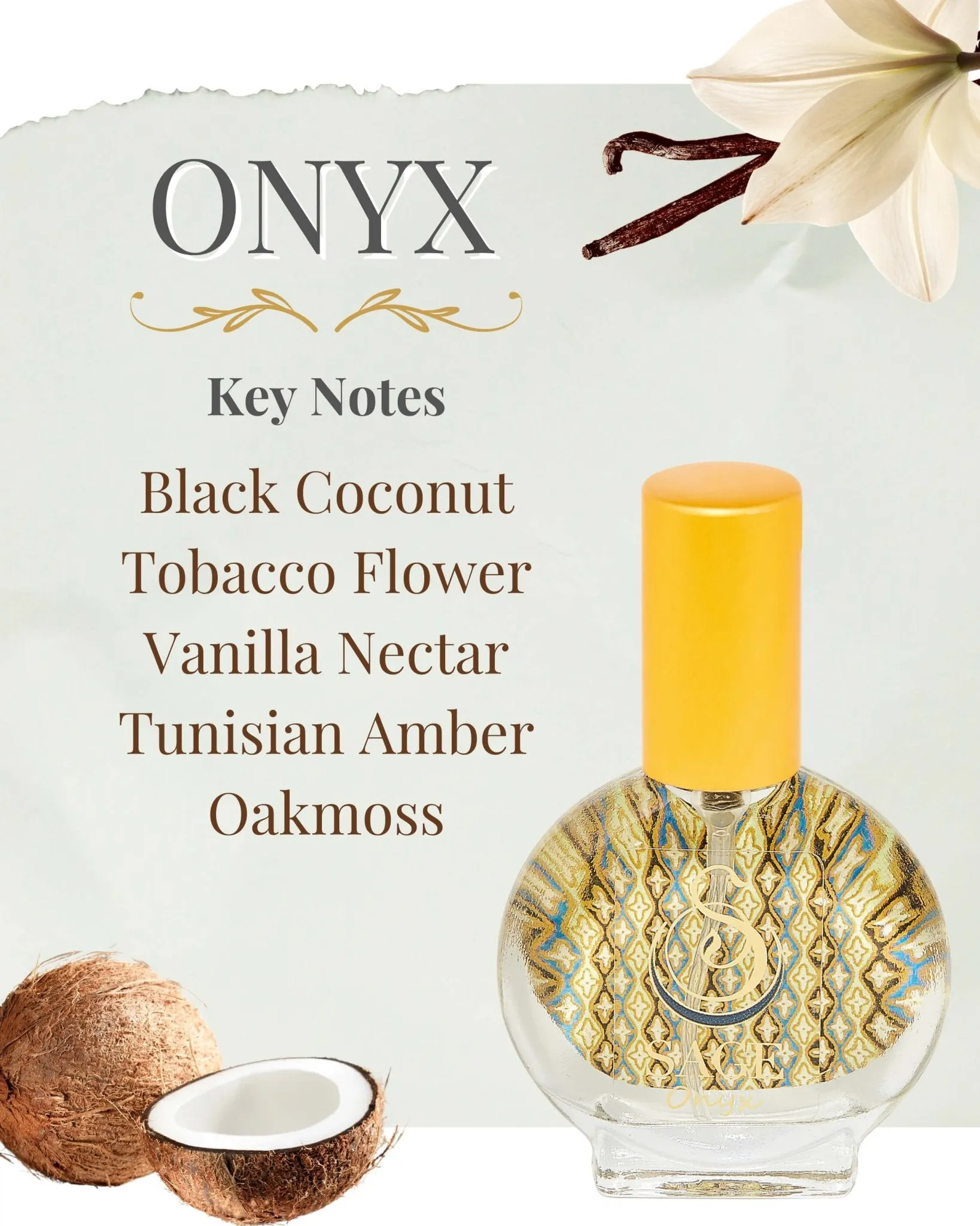 PETITE EARTHY TRIO ~ Diamond, Onyx, and Amber Organic Eau de Toilette Mini Gift Set by Sage