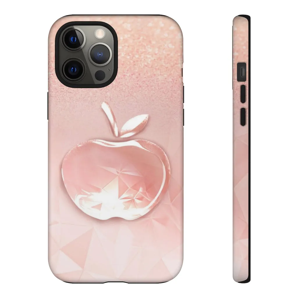 Pink apple Tough Cases, Apple cases, pink cases, Custom phone cases, Graphic phone cases