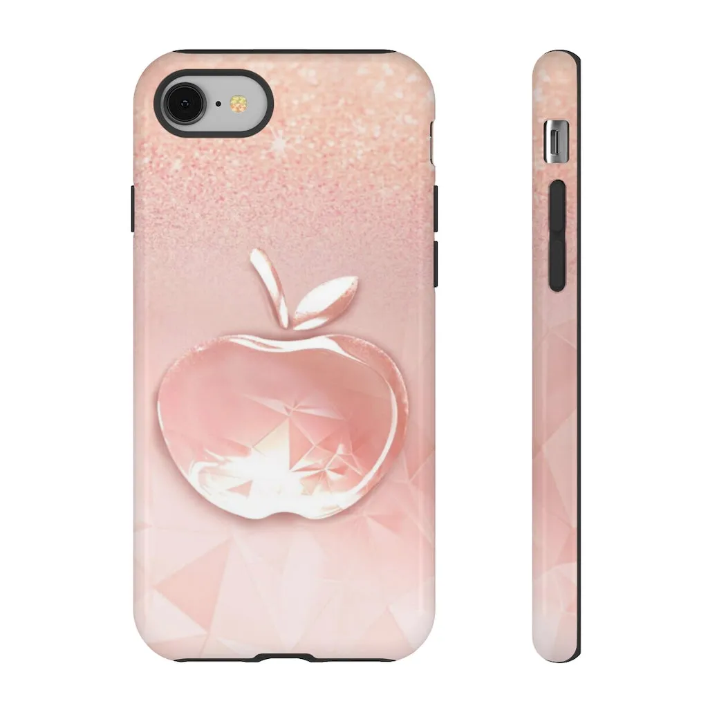 Pink apple Tough Cases, Apple cases, pink cases, Custom phone cases, Graphic phone cases