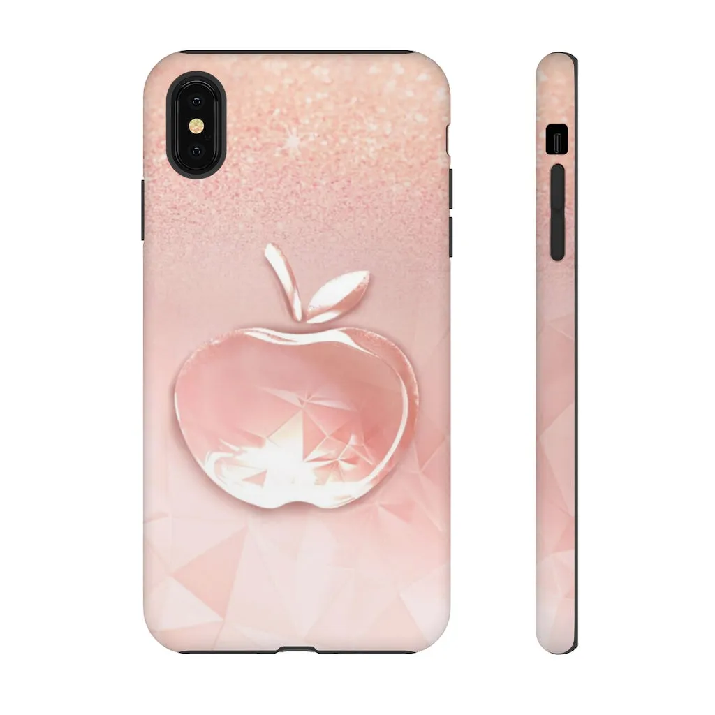 Pink apple Tough Cases, Apple cases, pink cases, Custom phone cases, Graphic phone cases