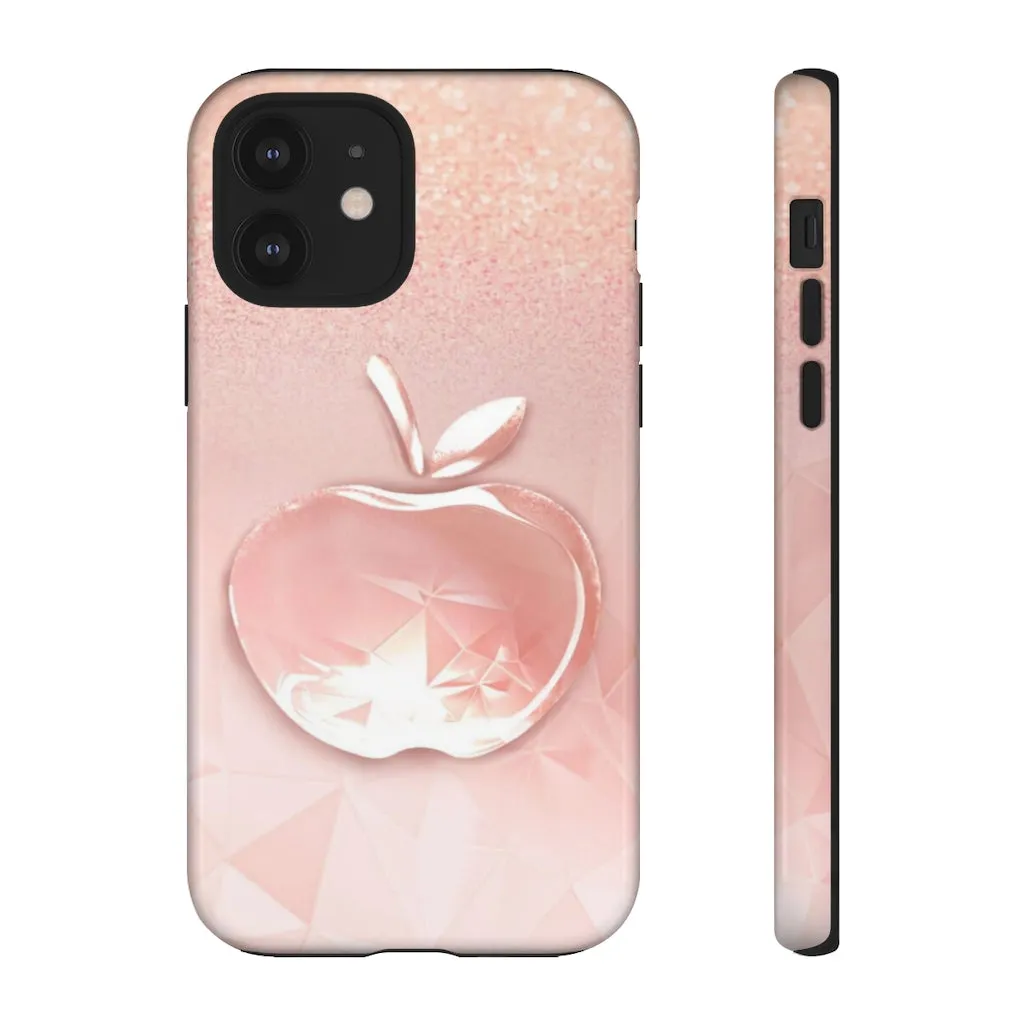 Pink apple Tough Cases, Apple cases, pink cases, Custom phone cases, Graphic phone cases