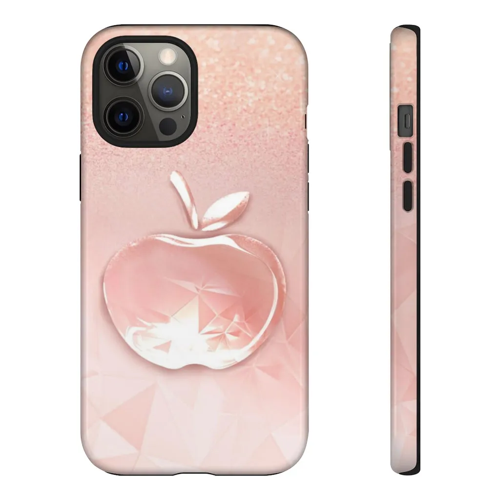 Pink apple Tough Cases, Apple cases, pink cases, Custom phone cases, Graphic phone cases