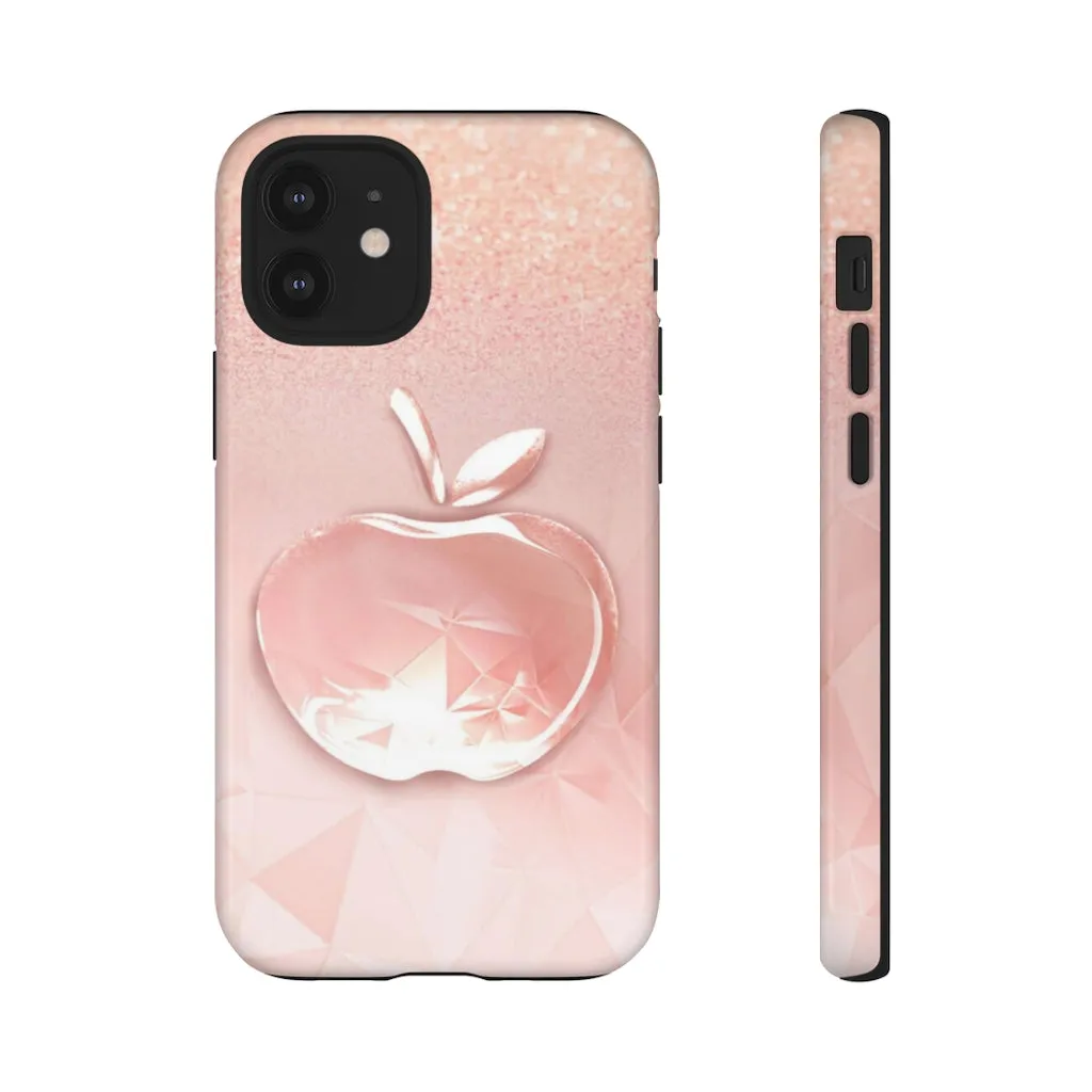 Pink apple Tough Cases, Apple cases, pink cases, Custom phone cases, Graphic phone cases