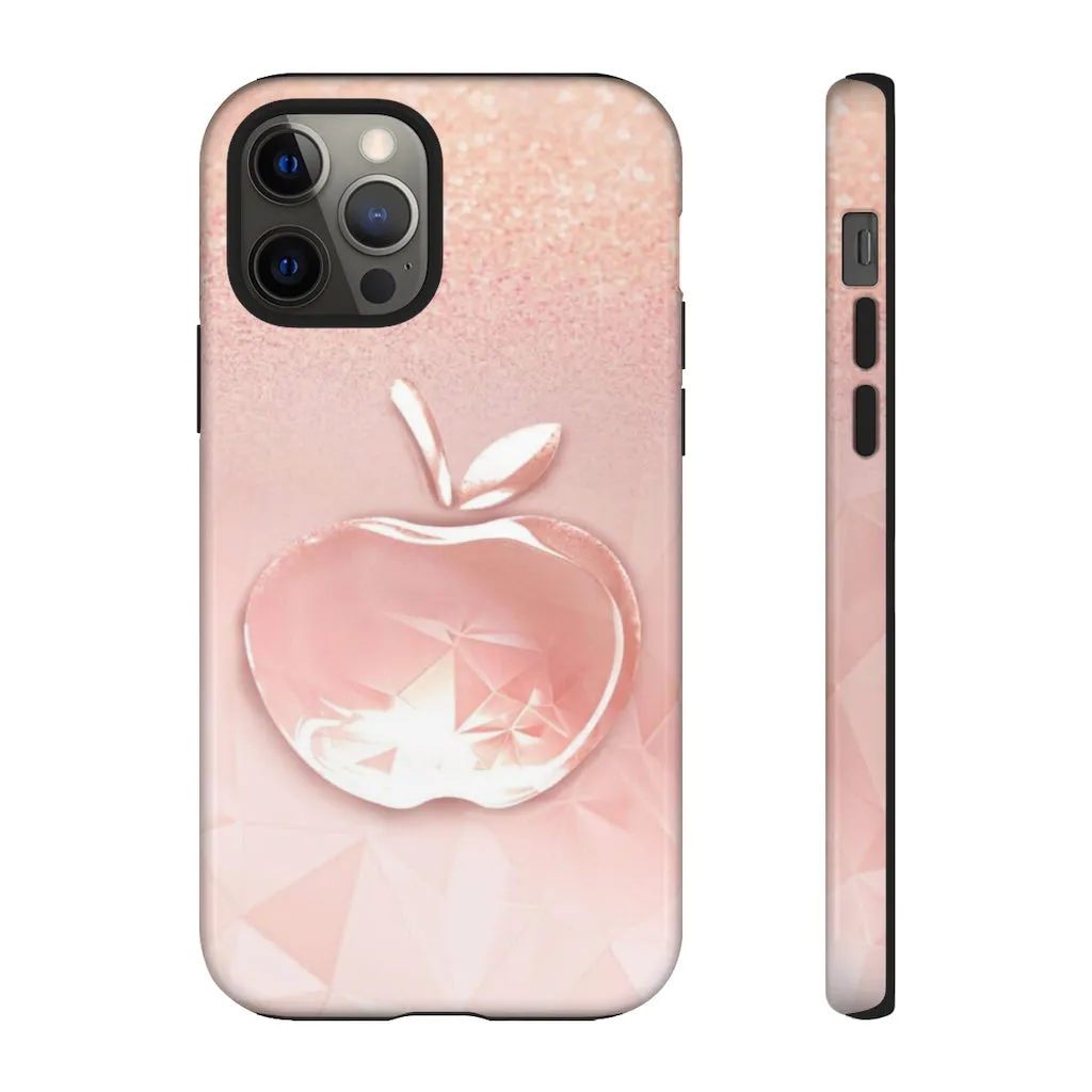 Pink apple Tough Cases, Apple cases, pink cases, Custom phone cases, Graphic phone cases
