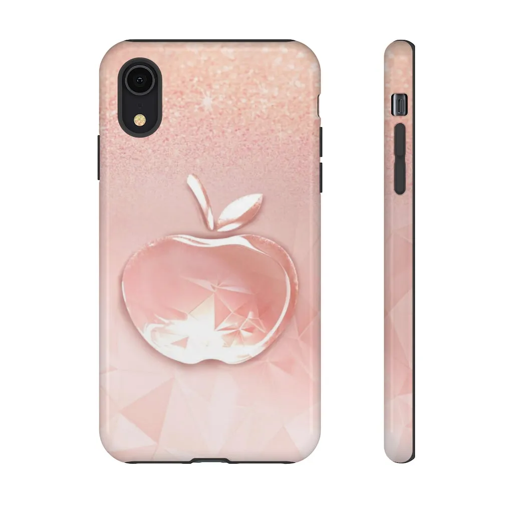 Pink apple Tough Cases, Apple cases, pink cases, Custom phone cases, Graphic phone cases