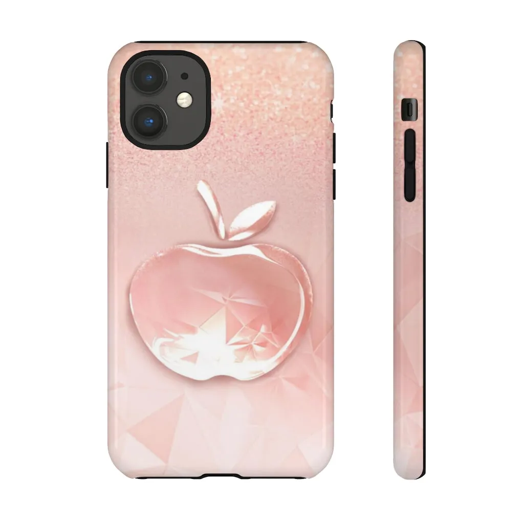 Pink apple Tough Cases, Apple cases, pink cases, Custom phone cases, Graphic phone cases