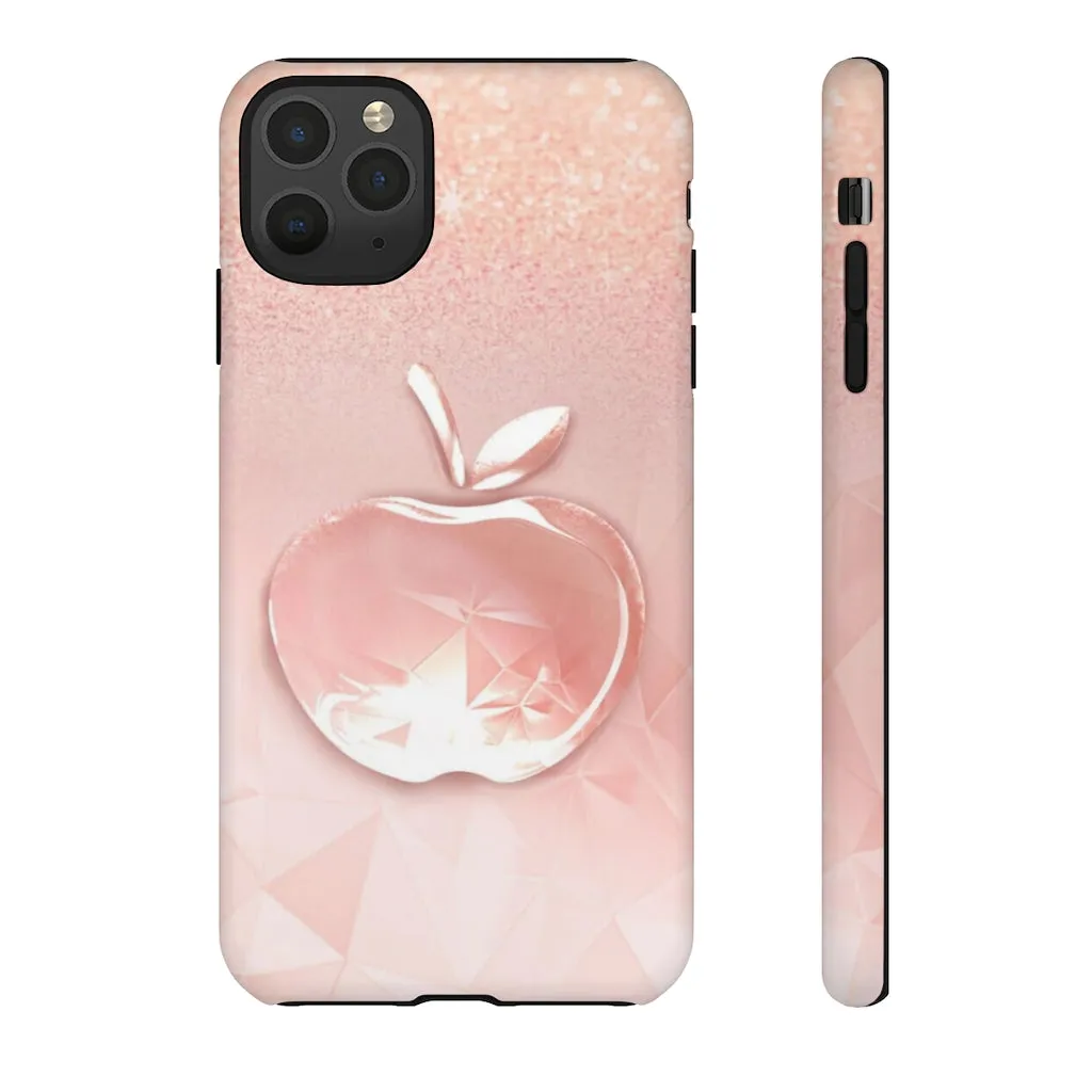 Pink apple Tough Cases, Apple cases, pink cases, Custom phone cases, Graphic phone cases