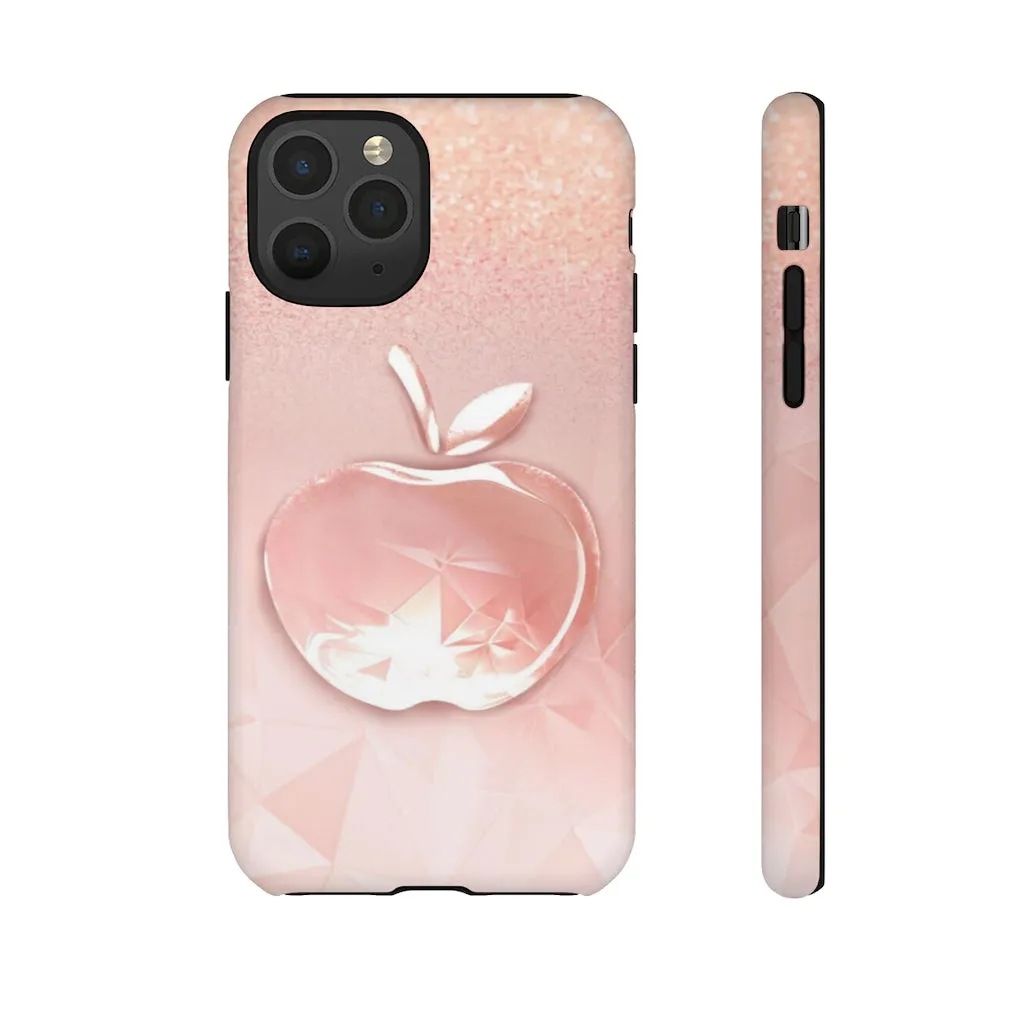 Pink apple Tough Cases, Apple cases, pink cases, Custom phone cases, Graphic phone cases