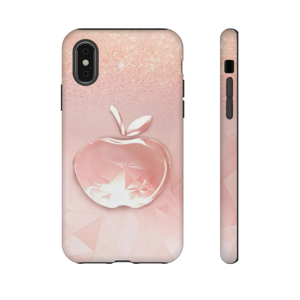Pink apple Tough Cases, Apple cases, pink cases, Custom phone cases, Graphic phone cases