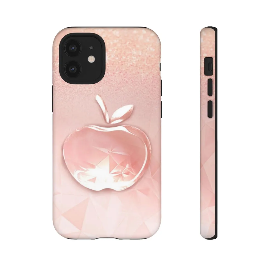 Pink apple Tough Cases, Apple cases, pink cases, Custom phone cases, Graphic phone cases