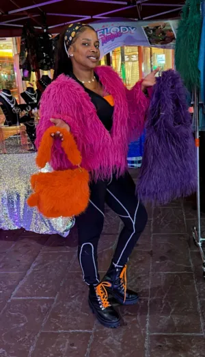 Pink Shaggy Jacket