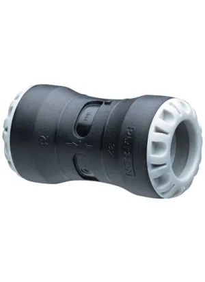 Plasson Pushfit Coupler - 32mm x 32mm 1001 (PP1001U0032) (Pack of 5)