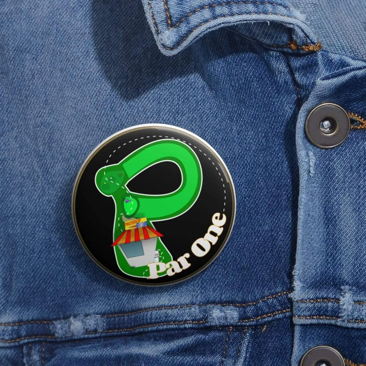 Plumskum Par One Lazy Golf Course Pin Buttons