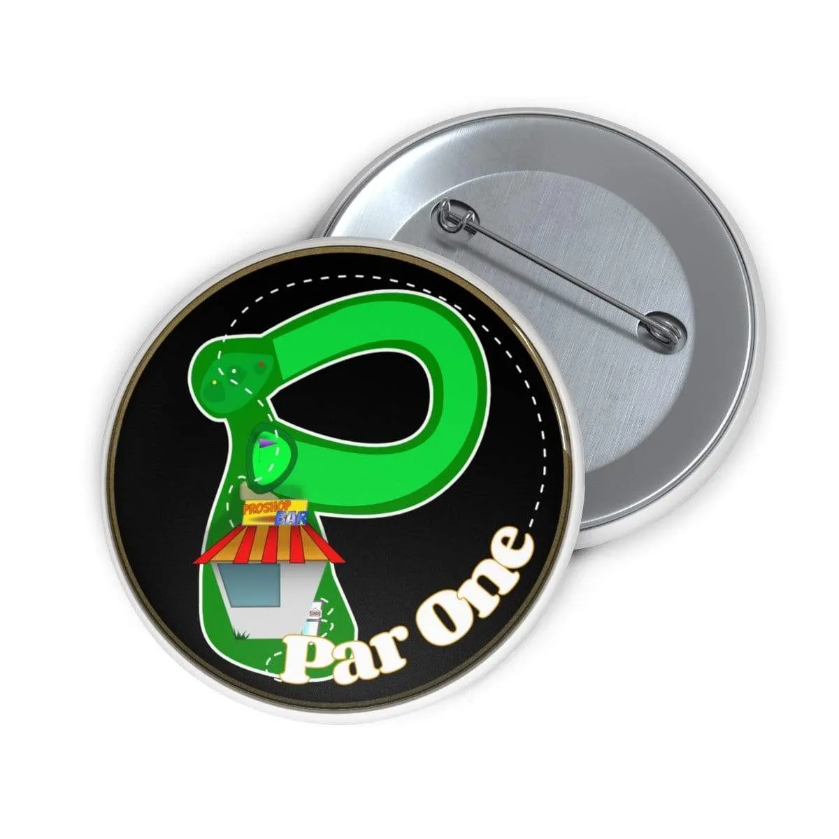 Plumskum Par One Lazy Golf Course Pin Buttons