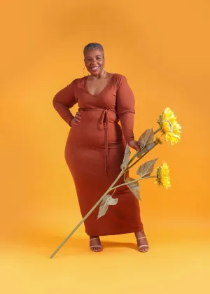 Plus Size Open Back Dress