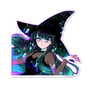 Poison Neon Sparkly Sticker