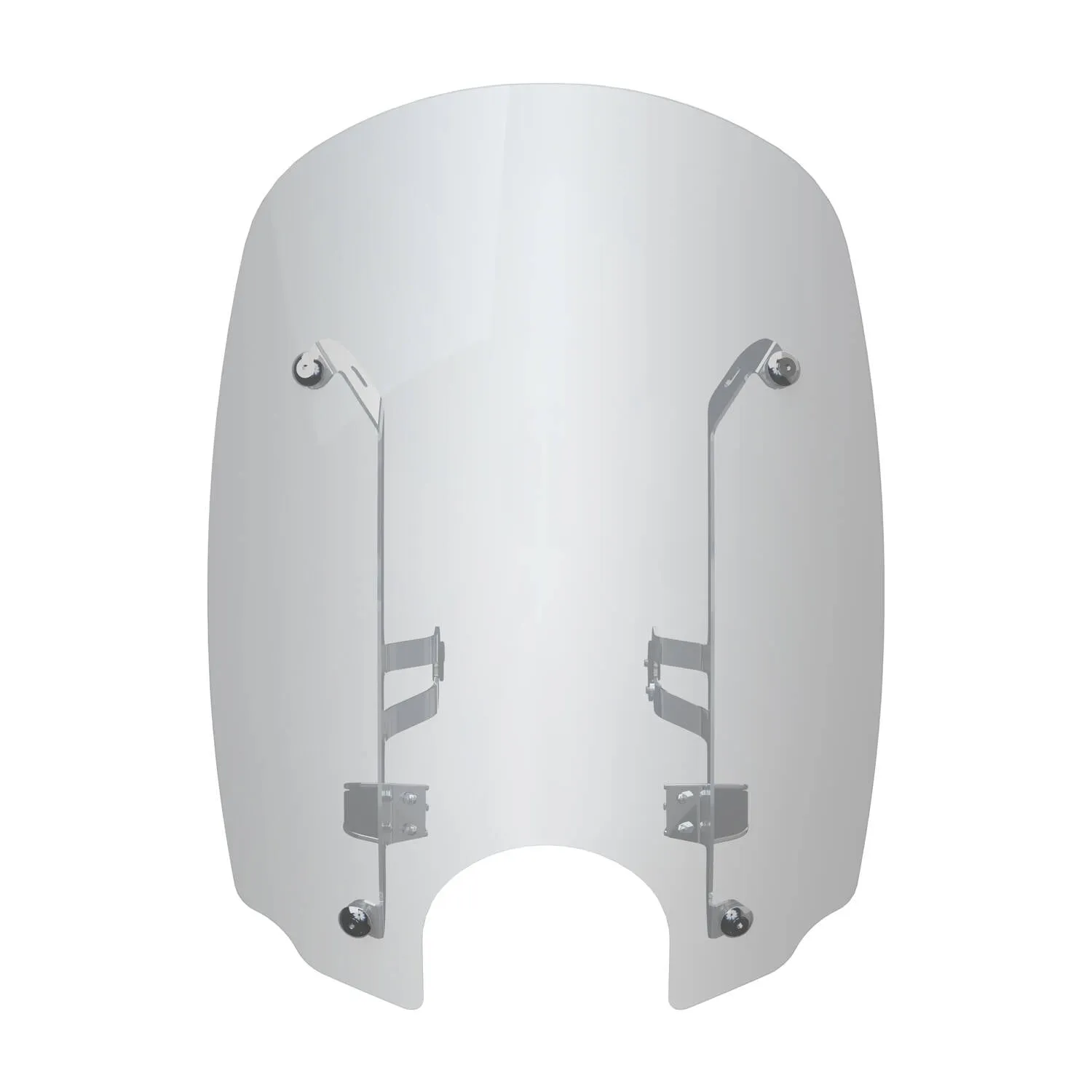 Polycarbonate 21 in. Quick Release Windshield, Chrome