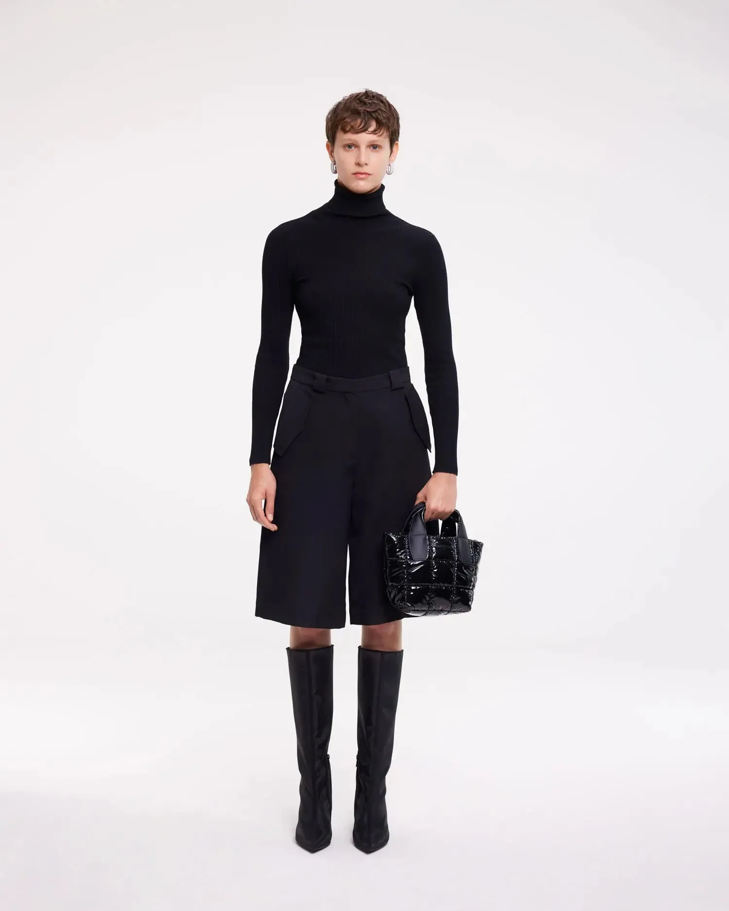Porter Tote Mini Black Vinyl