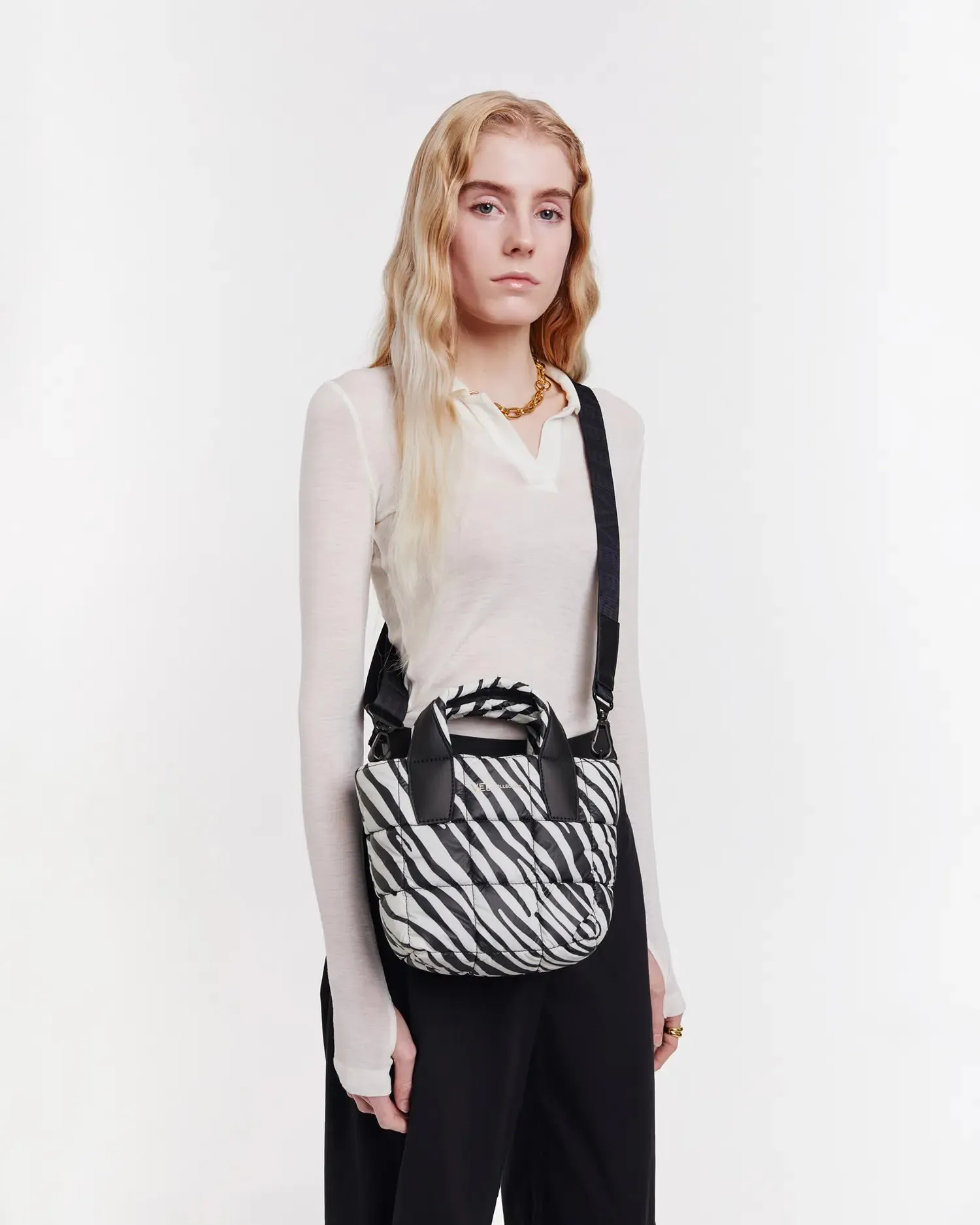 Porter Tote Mini Zebra