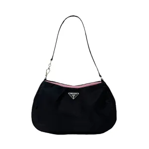 Prada Black Nylon Mini Shoulder Bag
