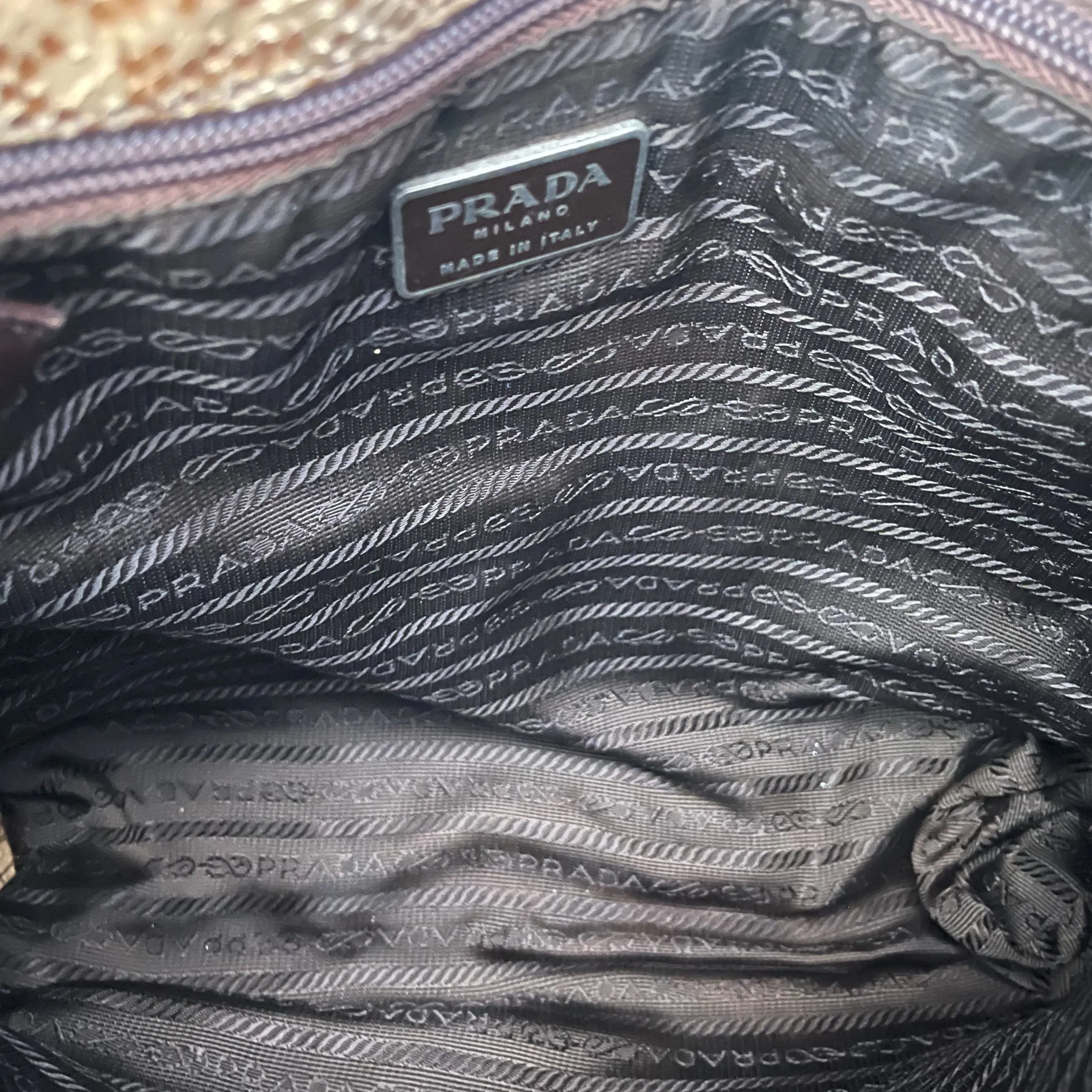 Prada Snakeskin Chain Tote