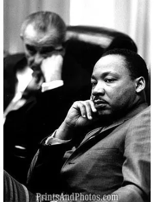 President LBJ & MARTIN LUTHER KING  0936