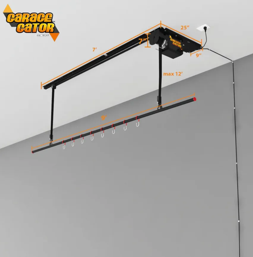 Proslat Garage Gator Power Storage Lift 8 Bicycle 220 lb Kit #68221