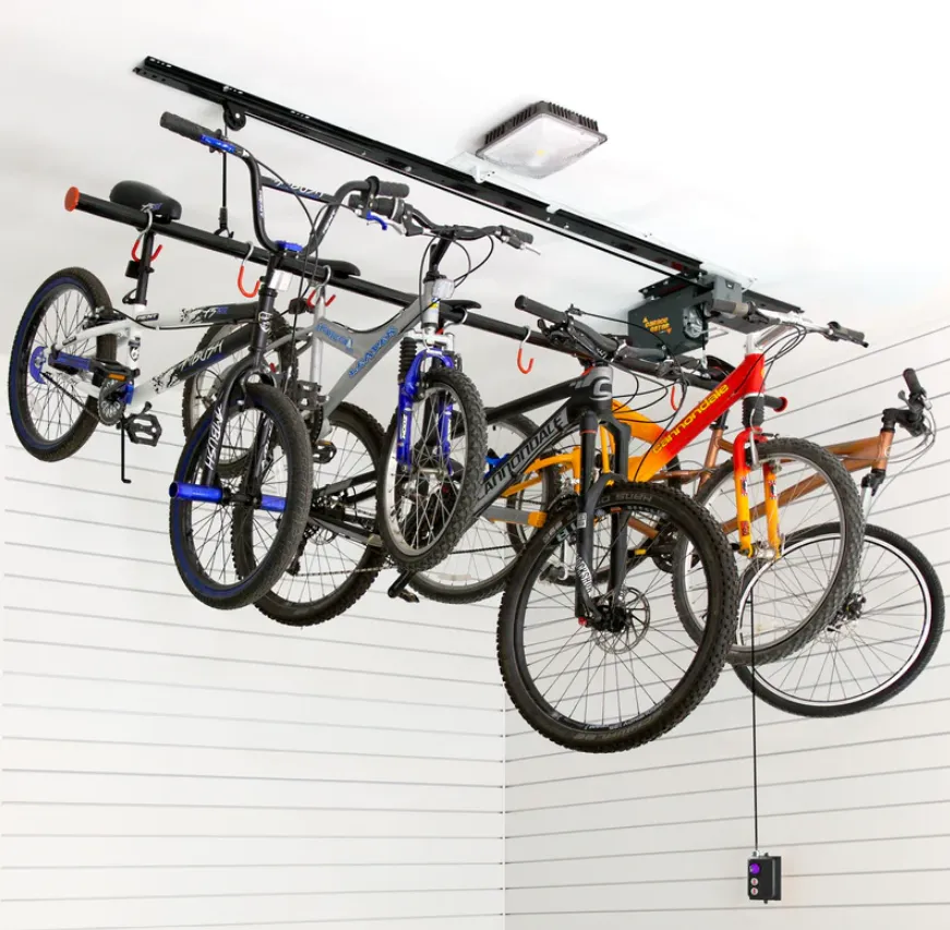 Proslat Garage Gator Power Storage Lift 8 Bicycle 220 lb Kit #68221