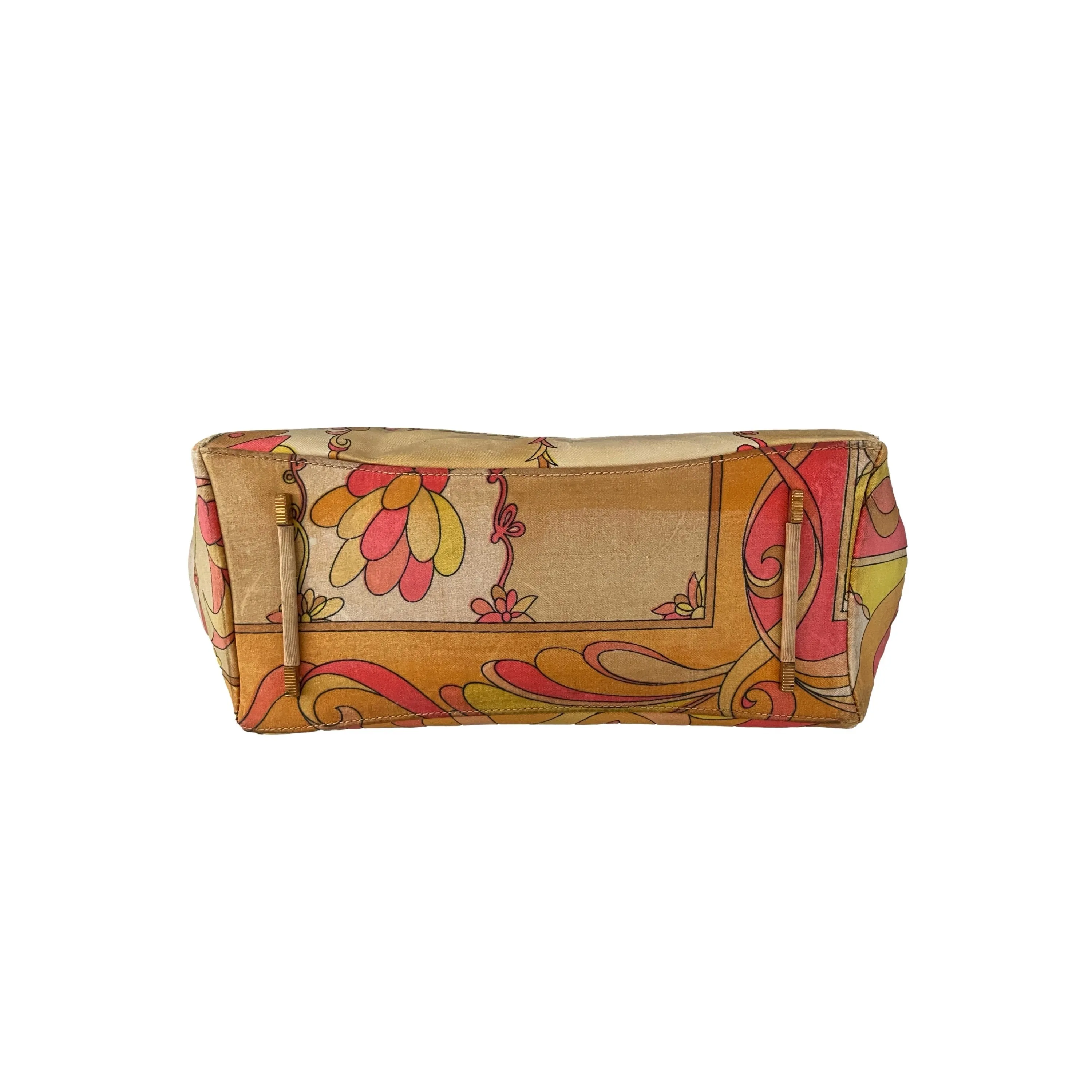 Pucci Yellow Ring Handle Bag