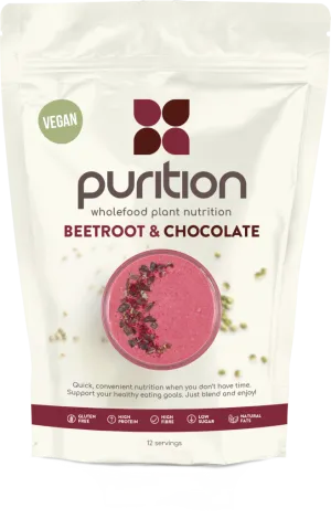 Purition VEGAN Wholefood Plant Nutrition Beetroot & Chocolate 500g