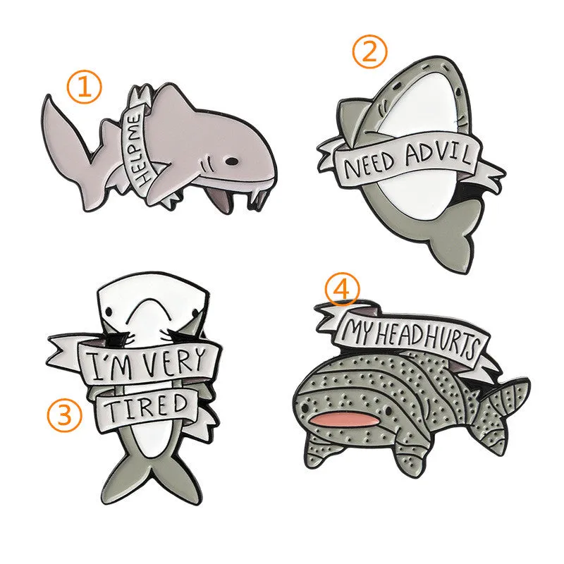 "CUTE SHARK" PIN Y021403