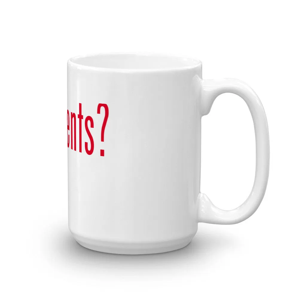 "Got Scents?" Ceramic Coffee Mug with Red Letters