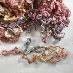 "Sunset" Handpainted  Wensleydale  Lamb Locks