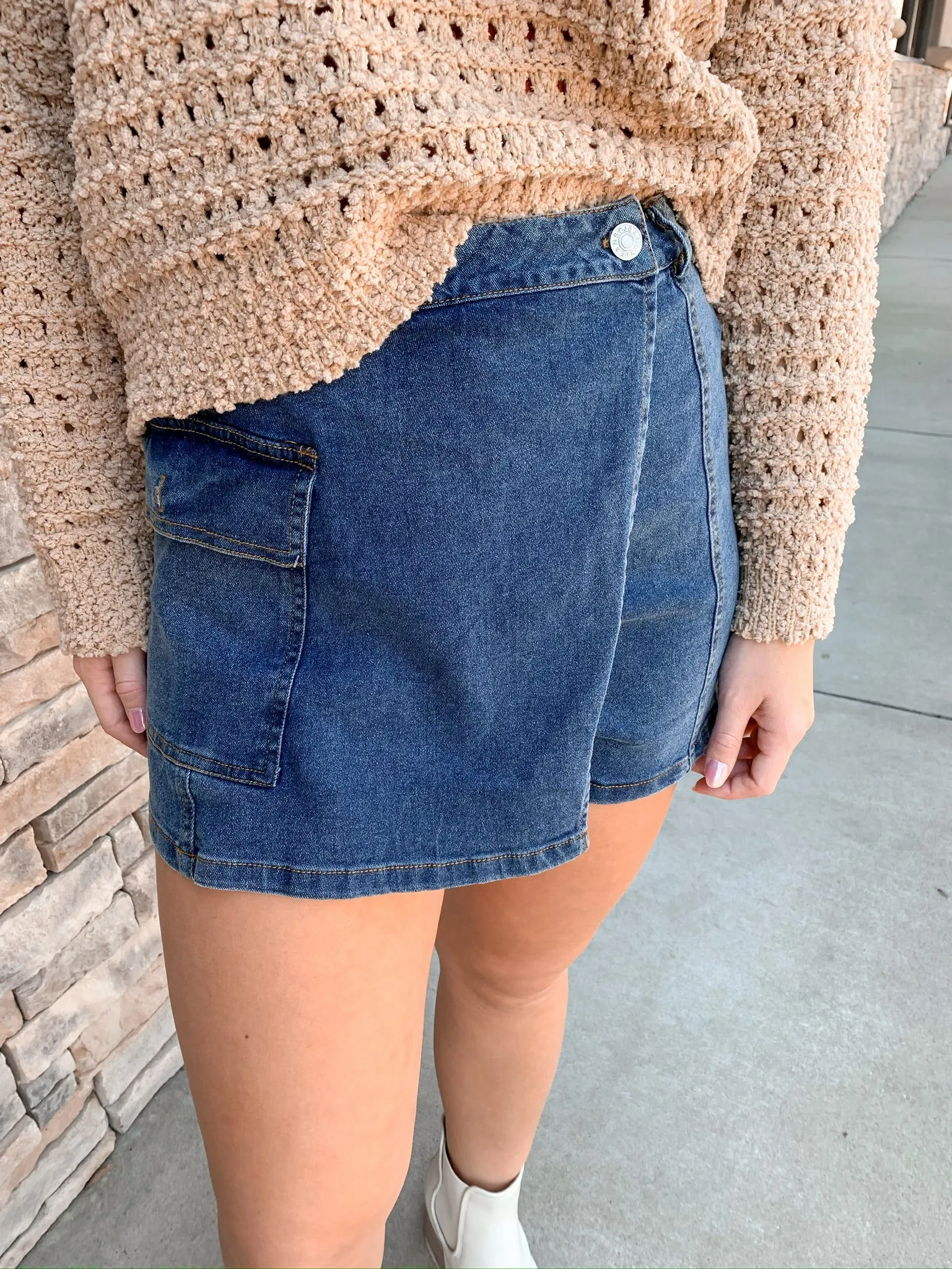 "You're Cute Jeans" Skort