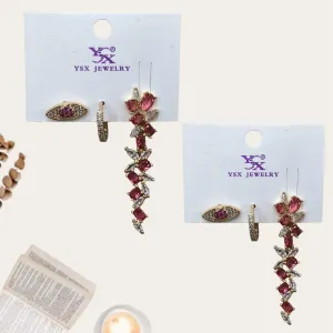 Red Eye Earring Set